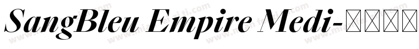 SangBleu Empire Medi字体转换